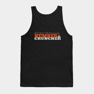 Funny Accounting Number Cruncher Tank Top